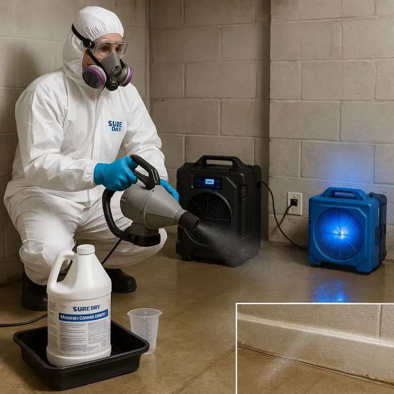 Sanitization and Odor Removal process in North Prairie, WI